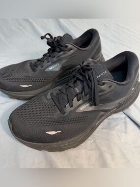 Brooks Black Mesh Lace-Up Running Sneakers